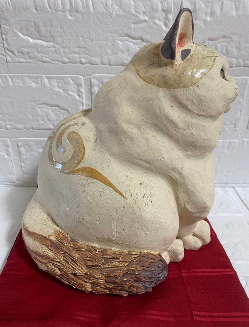 中古品【吉田猫の招き猫】陶都窯☆吉田一也様☆
