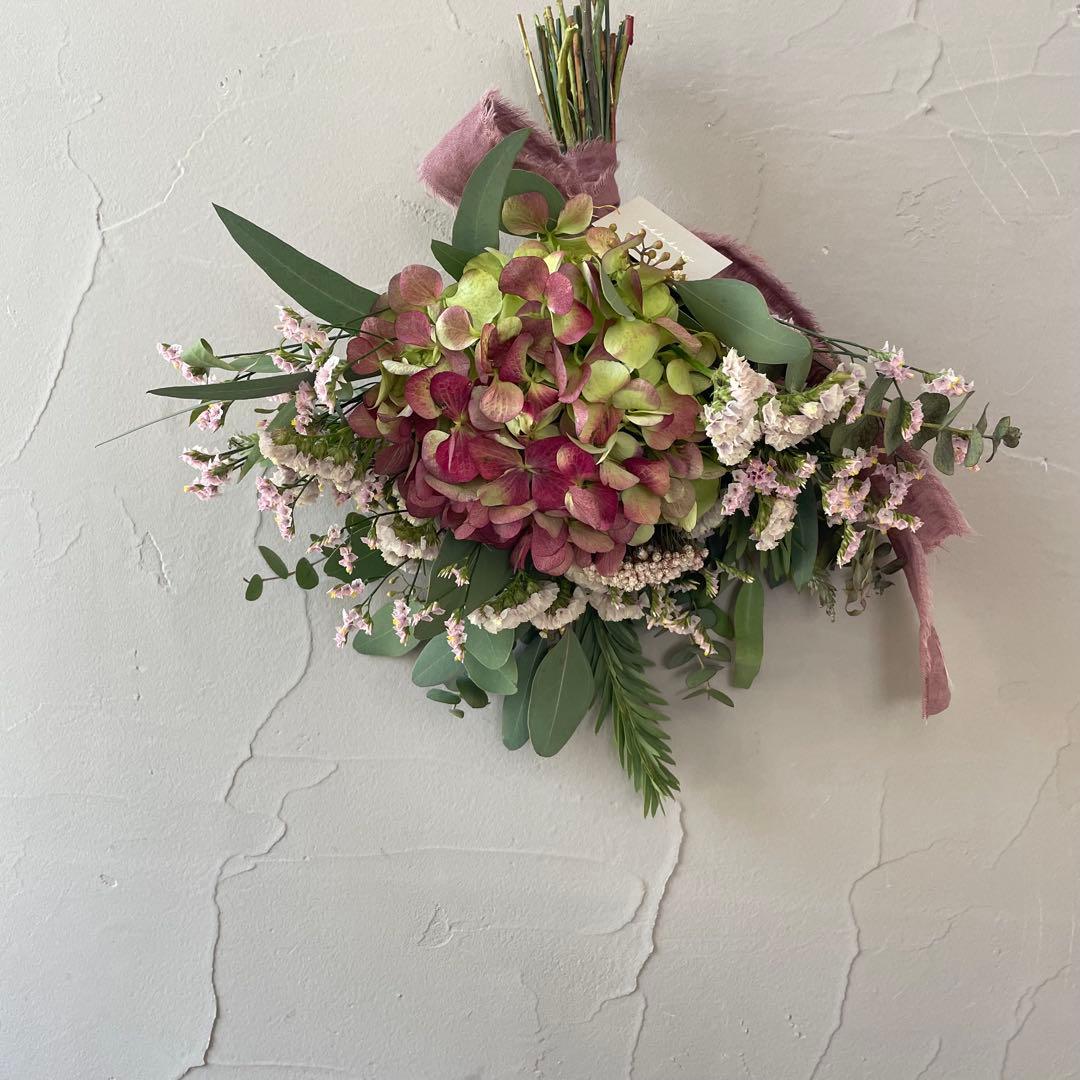 13.アンティーク紫陽花スワッグ