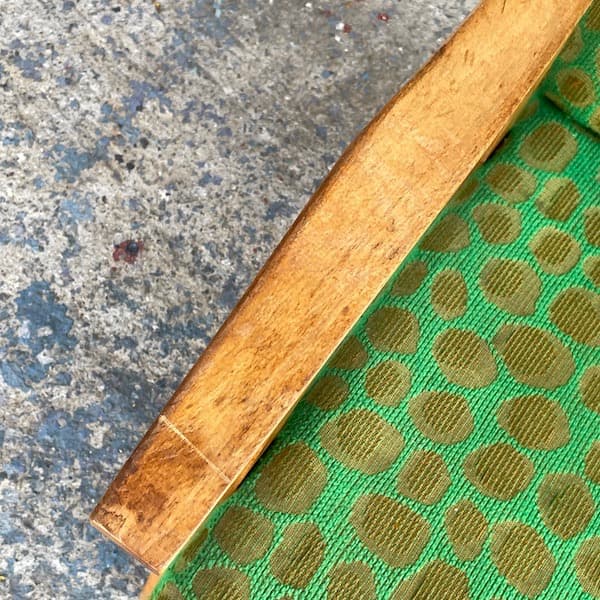 ビンテージ　アームチェア　イージーソファ　カフェチェア　1Pソファ　ファブリック