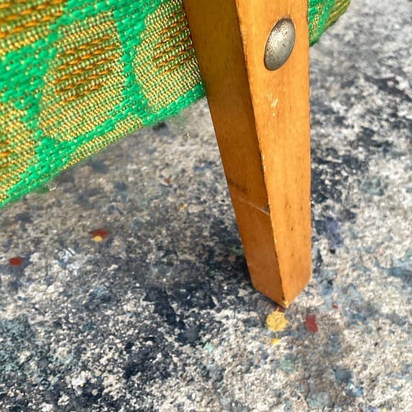 ビンテージ　アームチェア　イージーソファ　カフェチェア　1Pソファ　ファブリック