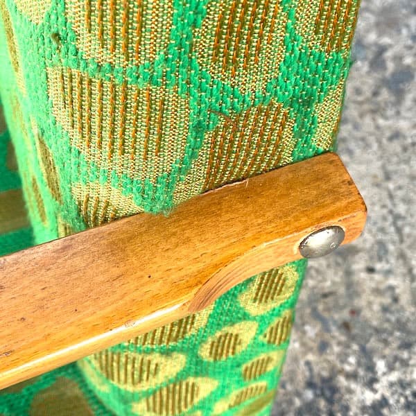 ビンテージ　アームチェア　イージーソファ　カフェチェア　1Pソファ　ファブリック