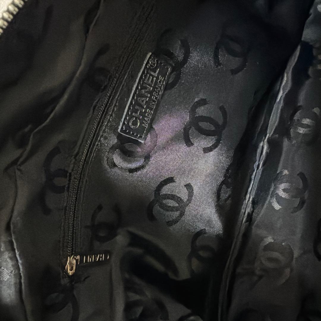 (美品)CHANEL ブラック ハンドバッグ キルティング　ノベルティ