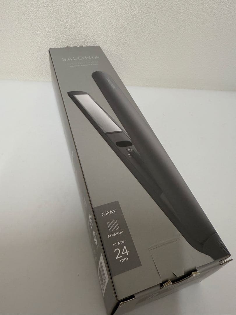 SALONIA スムースシャイン ストレートヘアアイロン 収納ケース付