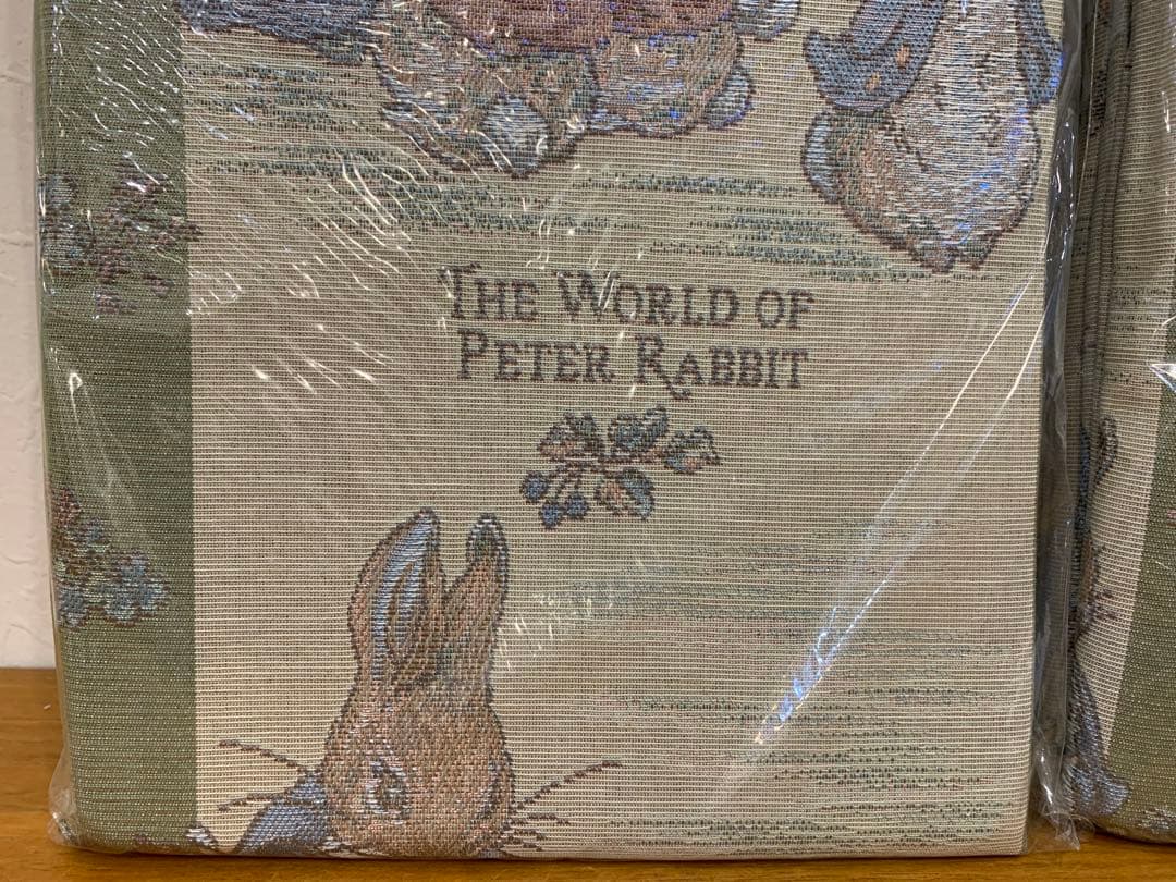 N1005-09★未使用 ピーターラビット花畑 カーテン 4点セット