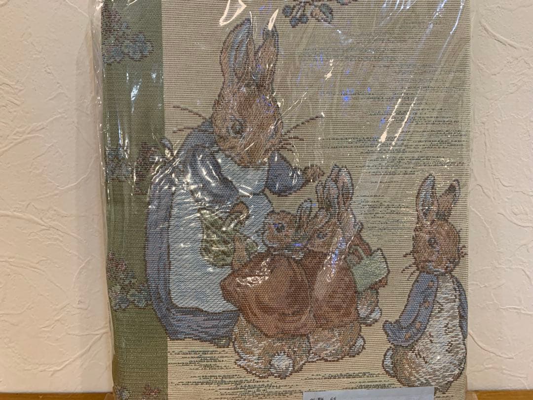 N1005-09★未使用 ピーターラビット花畑 カーテン 4点セット