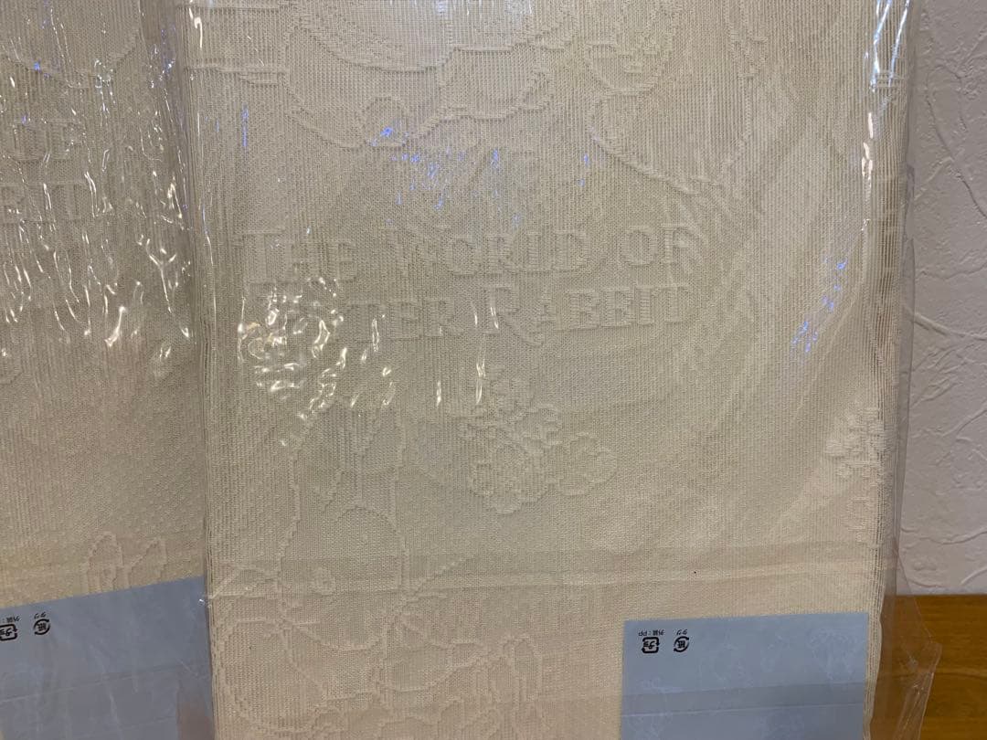 N1005-09★未使用 ピーターラビット花畑 カーテン 4点セット