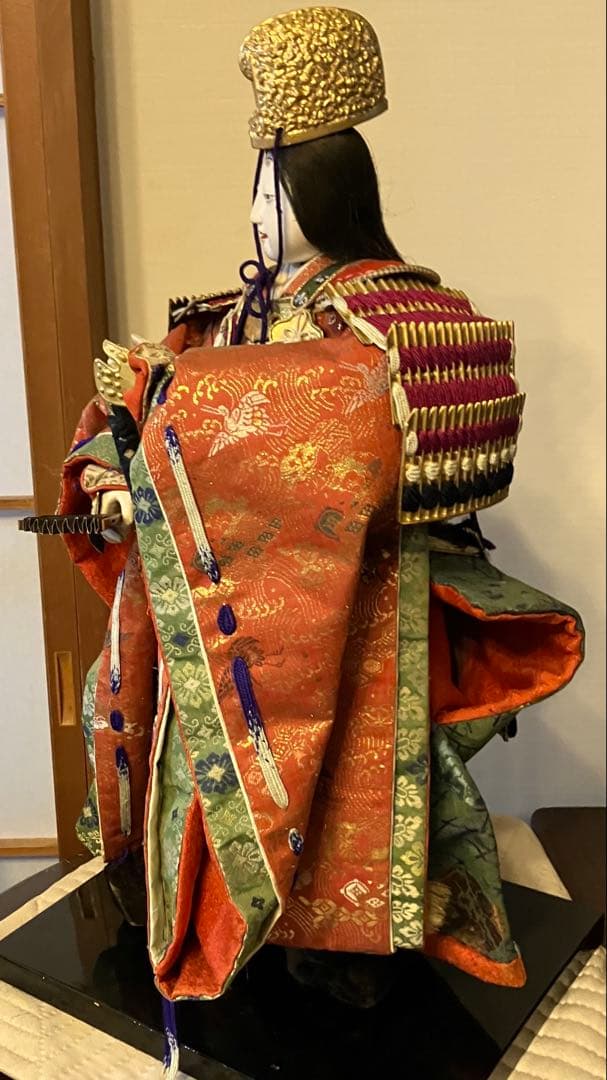 伝統的 雛人形 武士の衣装 約53cm