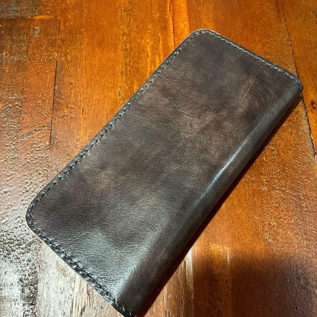 本革　財布　オールレザー　手縫い　レザークラフト ハンドメイド