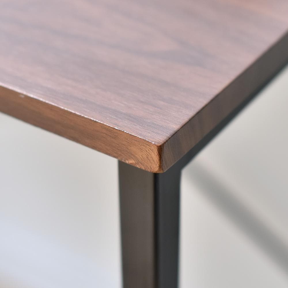 【2個セット】【ブラック+ラスティック】パソコンデスクシンプル極簡易デスク木製机