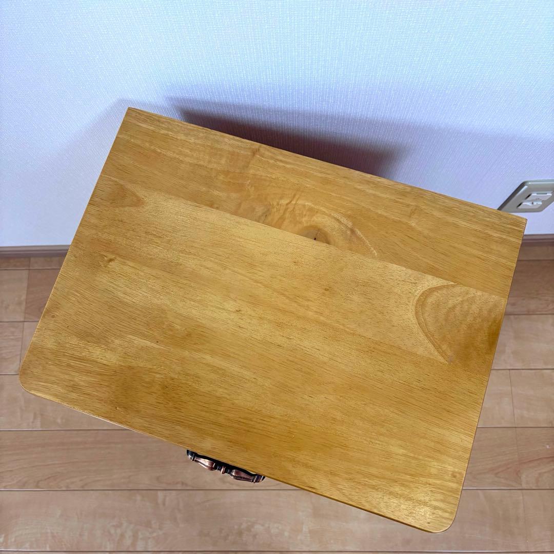 木製チェスト 5段 引き出し収納 小物収納 コンパクト アンティーク調 タンス