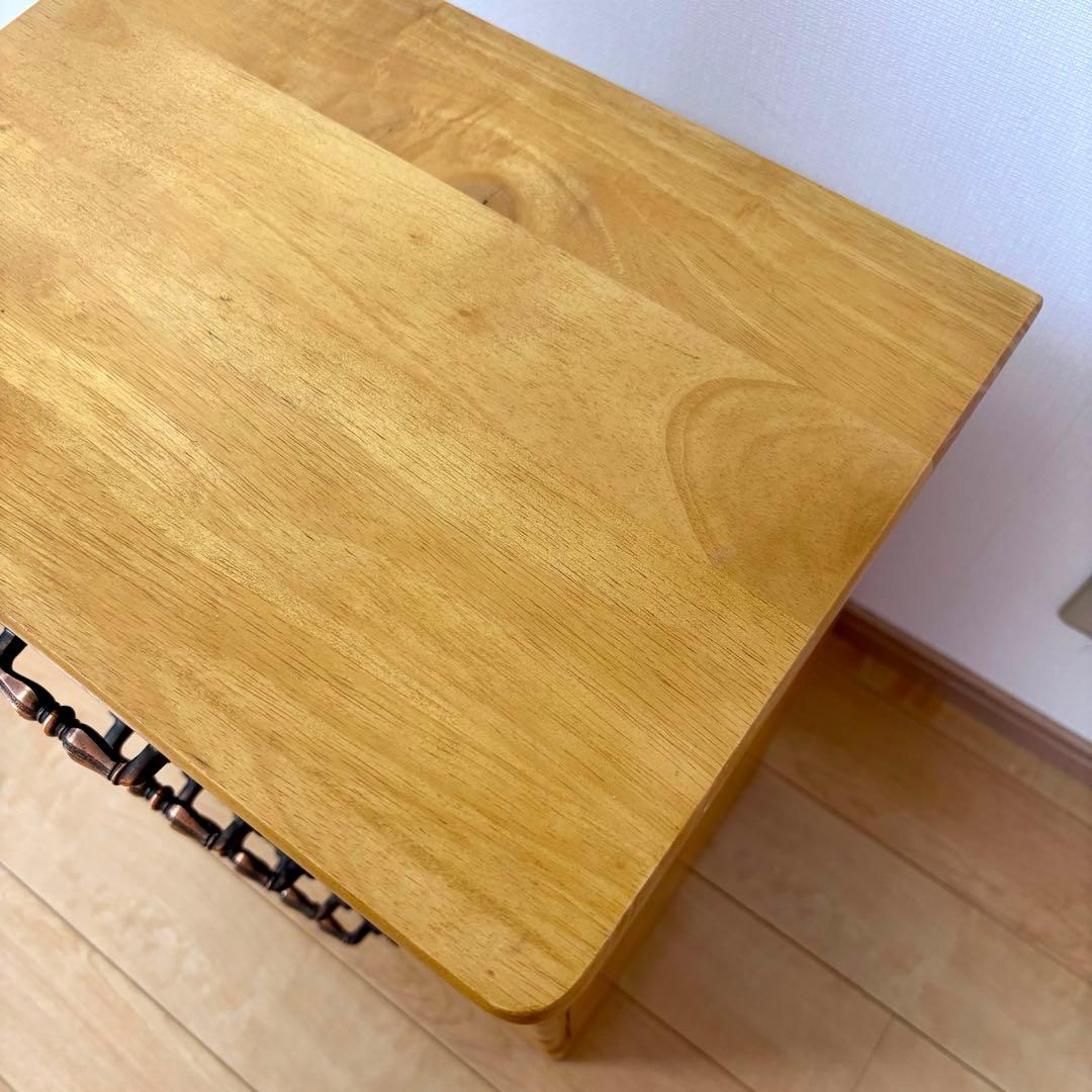 木製チェスト 5段 引き出し収納 小物収納 コンパクト アンティーク調 タンス