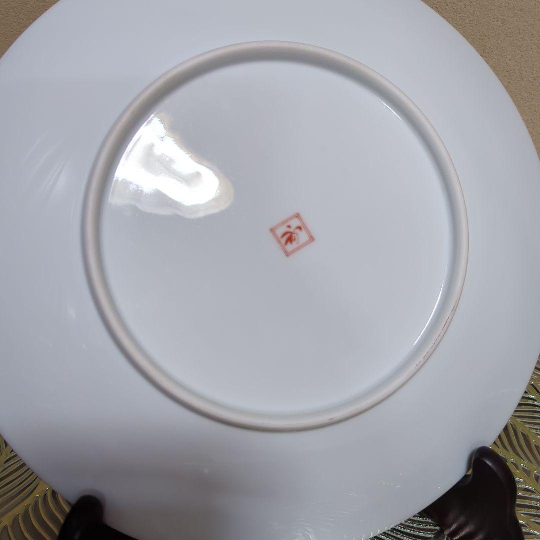 香蘭社　絵皿　大皿　野鳥　30cm