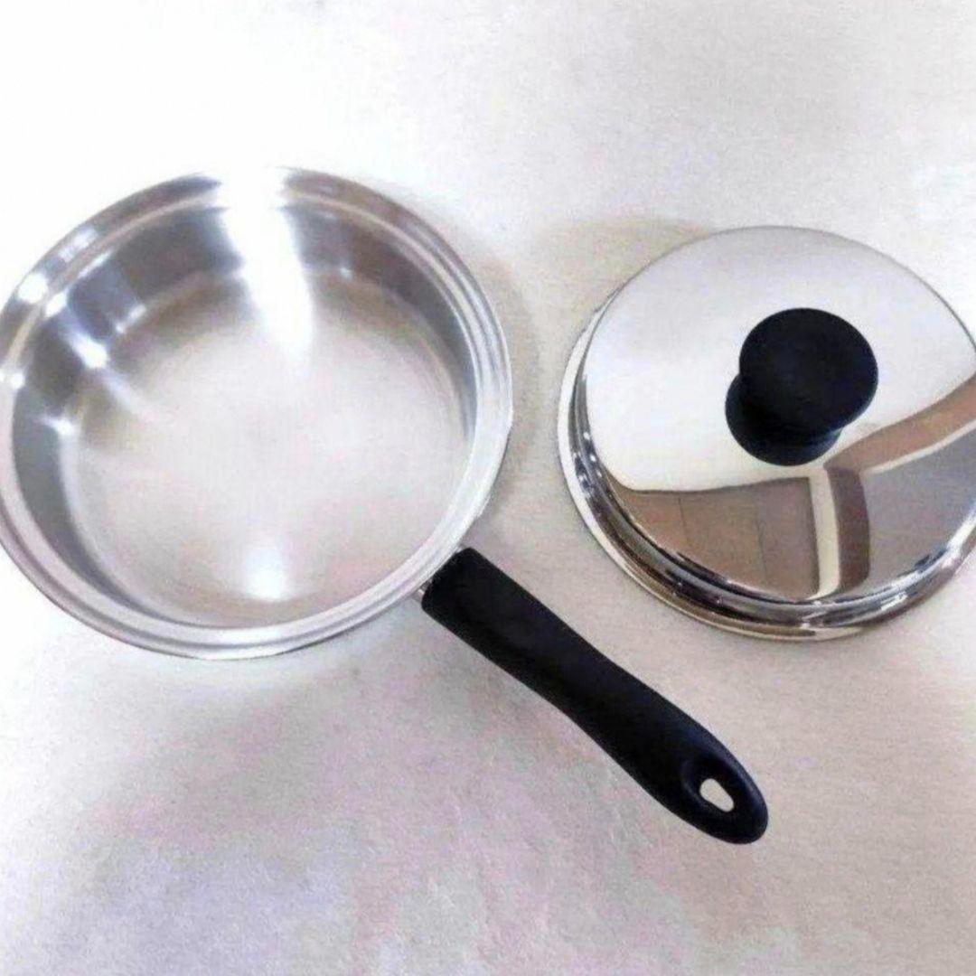 アムウェイ Amway 2024年購入 美品 ↓ 中フライパン 蓋付き