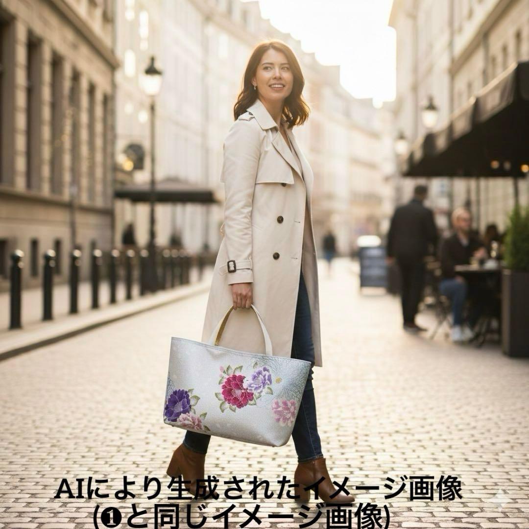 ❷帯リメイクバッグ高級 正絹袋帯︎︎✦︎乱菊︎︎✦︎花✿大size(Dカン・底板付き)