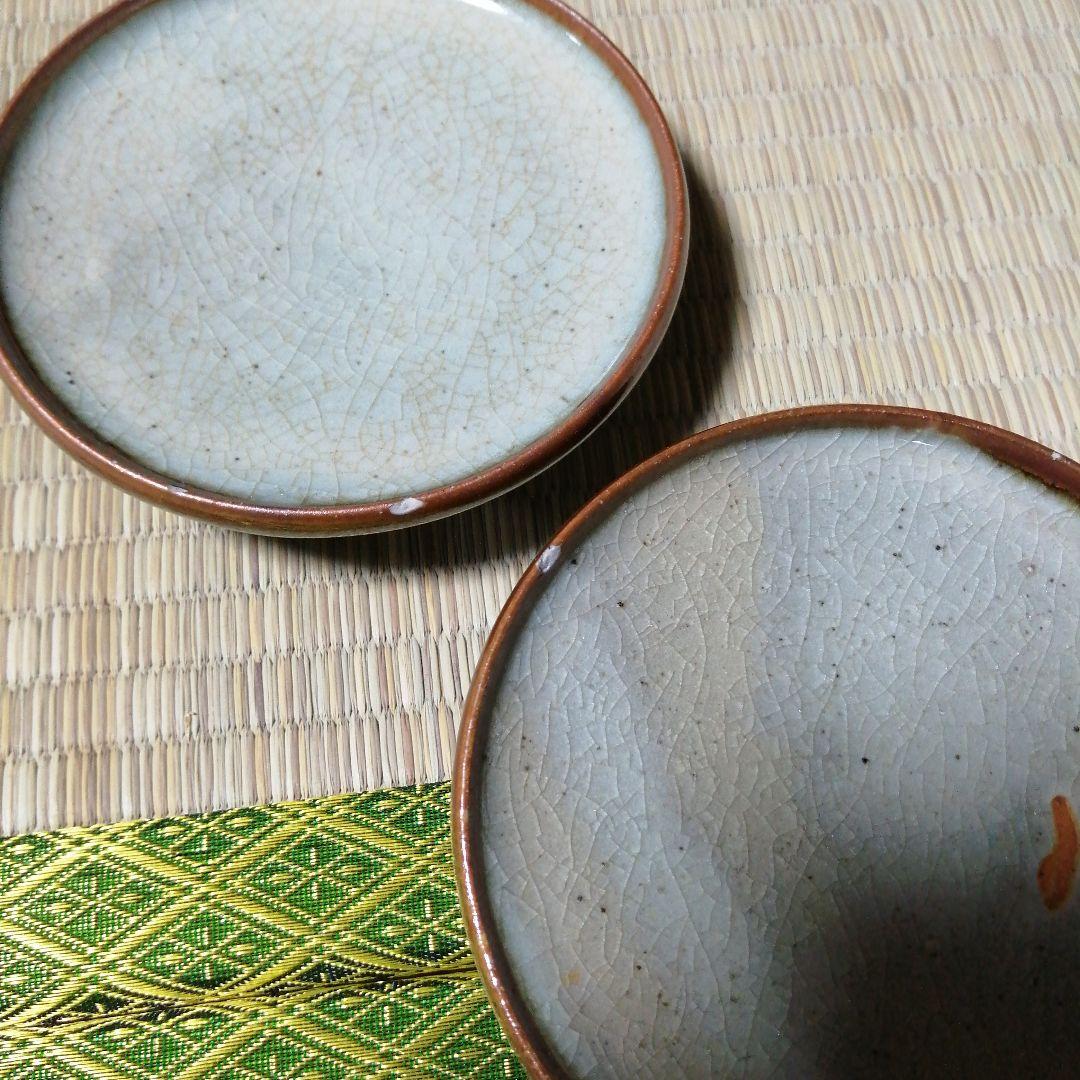 犬山焼　安南手蓋付碗　6客　10cm　大正〜昭和初期