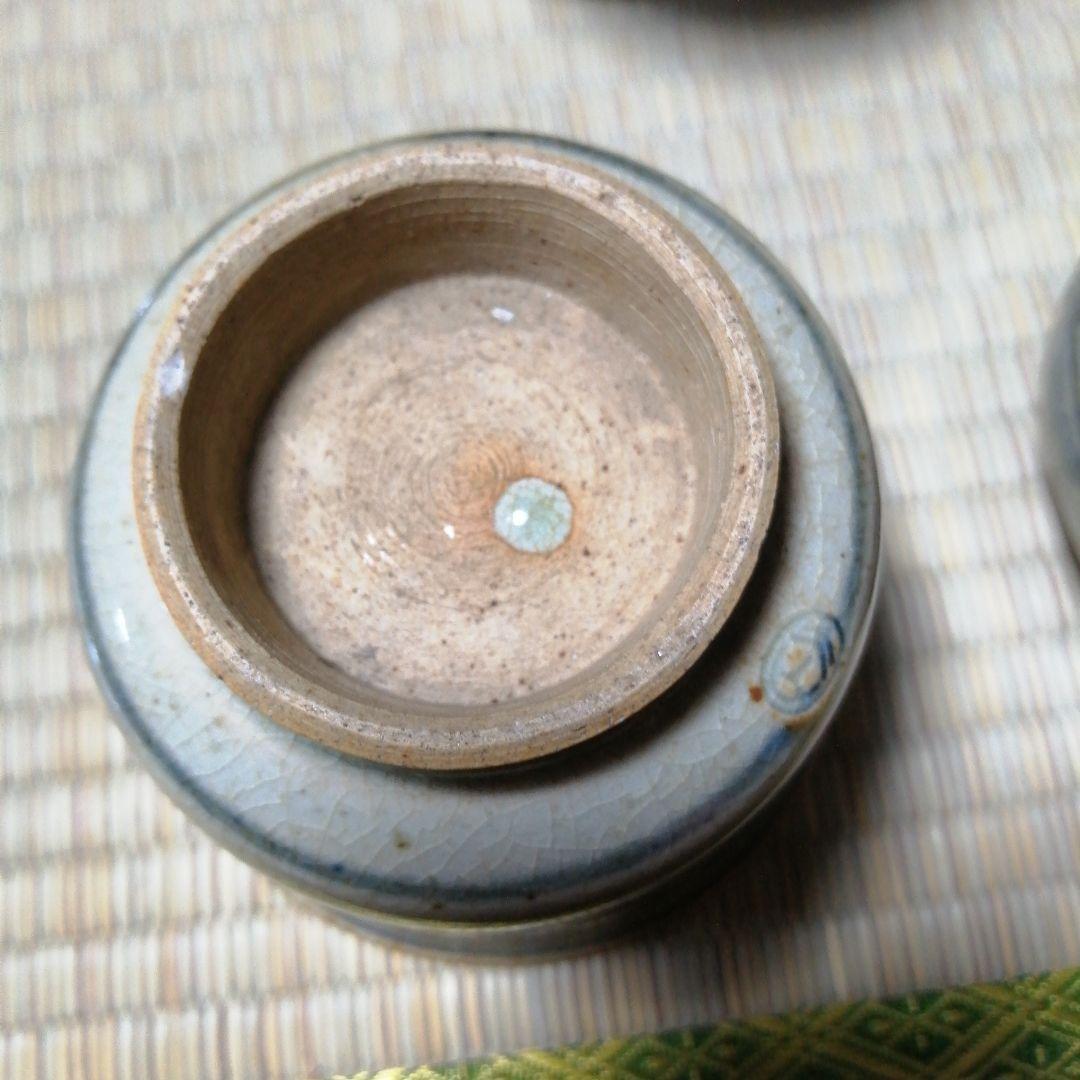 犬山焼　安南手蓋付碗　6客　10cm　大正〜昭和初期