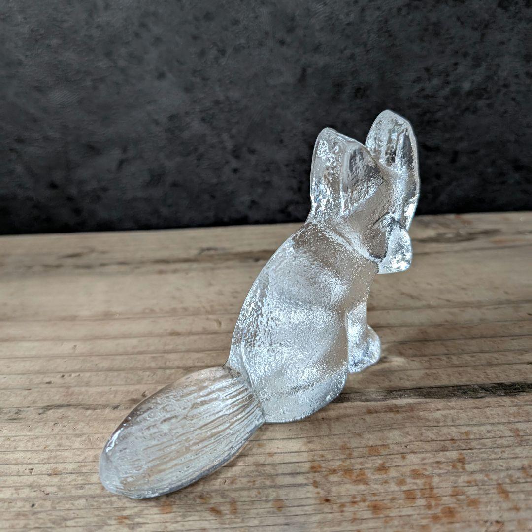  Krona Lisa Larson リサ・ラーソン ガラス キツネ