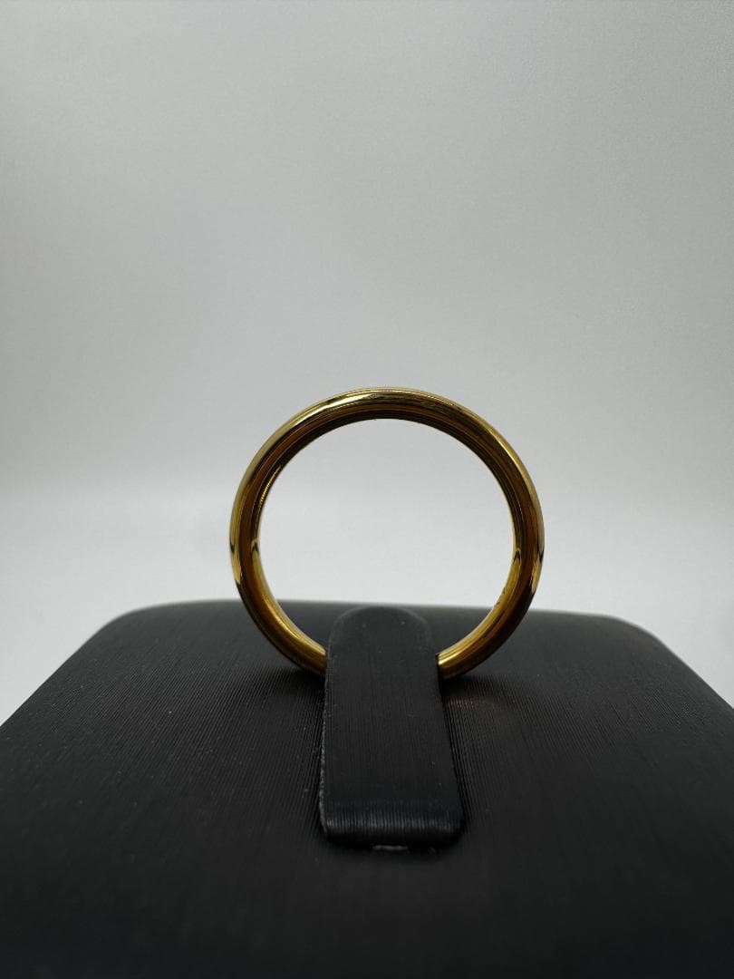 美品/日本製K18ゴールド シンプルバンドリング1.55g 11号