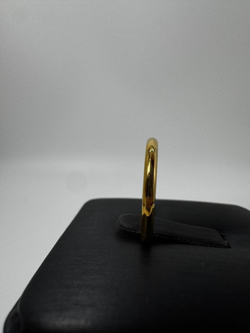 美品/日本製K18ゴールド シンプルバンドリング1.55g 11号