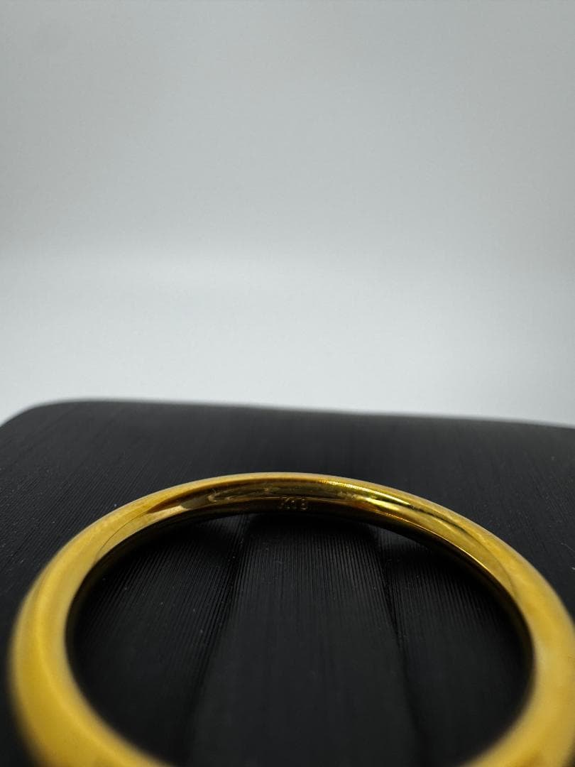 美品/日本製K18ゴールド シンプルバンドリング1.55g 11号