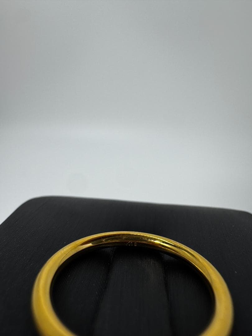 美品/日本製K18ゴールド シンプルバンドリング1.55g 11号