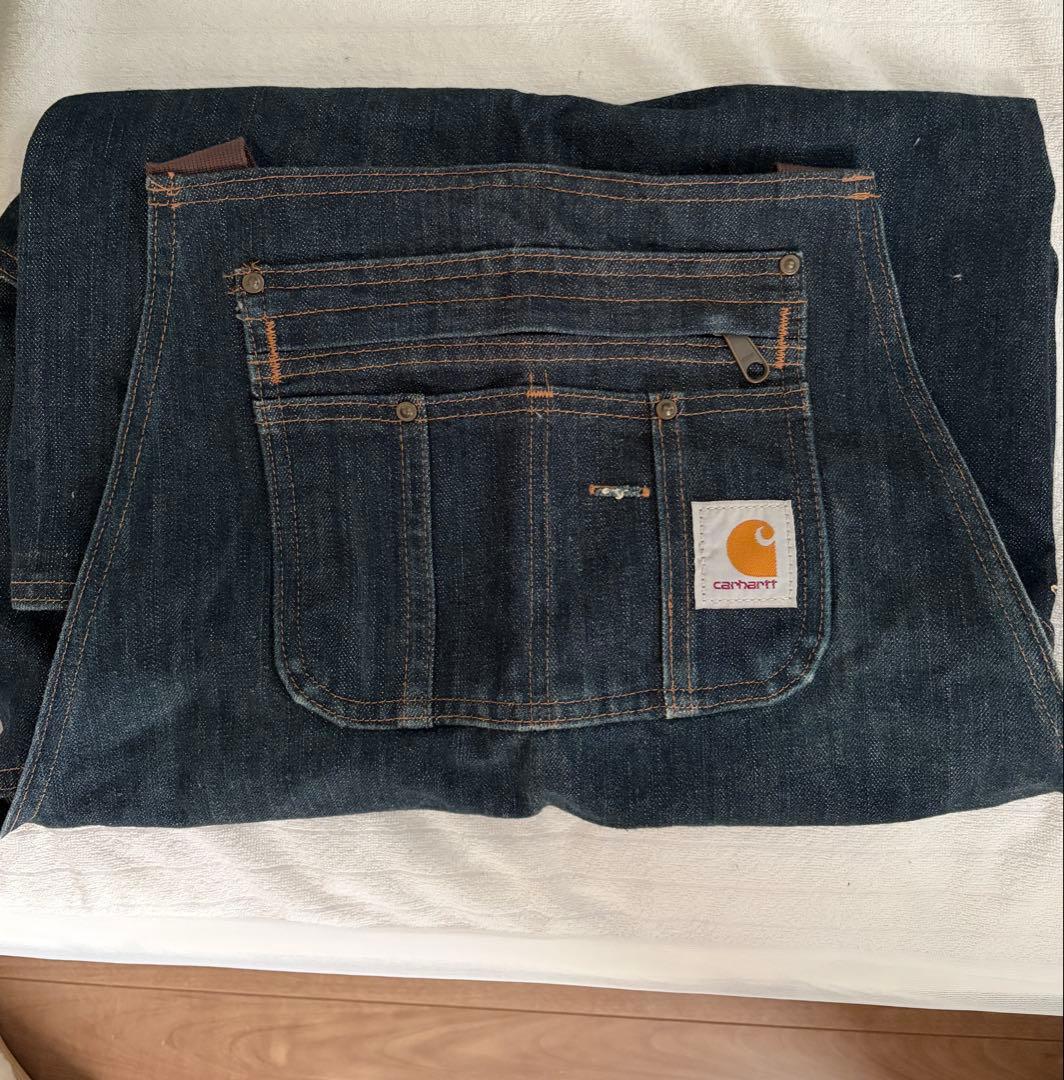 【決まりました】Carhartt ダークブルー デニムエプロン