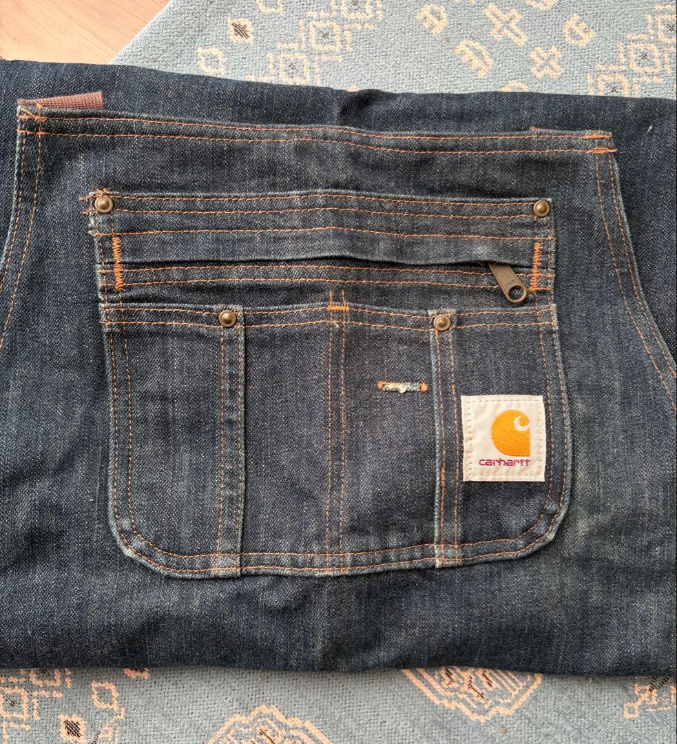 【決まりました】Carhartt ダークブルー デニムエプロン