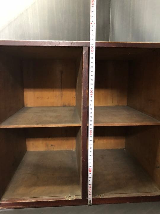 書庫 和本や古書 古本 古文書の収納に！書棚本棚木箱 大蔵経 観音開き 時代家具
