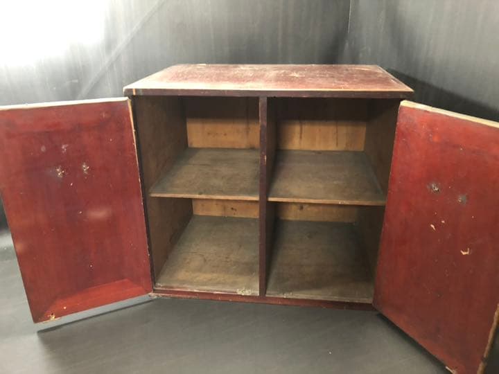 書庫 和本や古書 古本 古文書の収納に！書棚本棚木箱 大蔵経 観音開き 時代家具