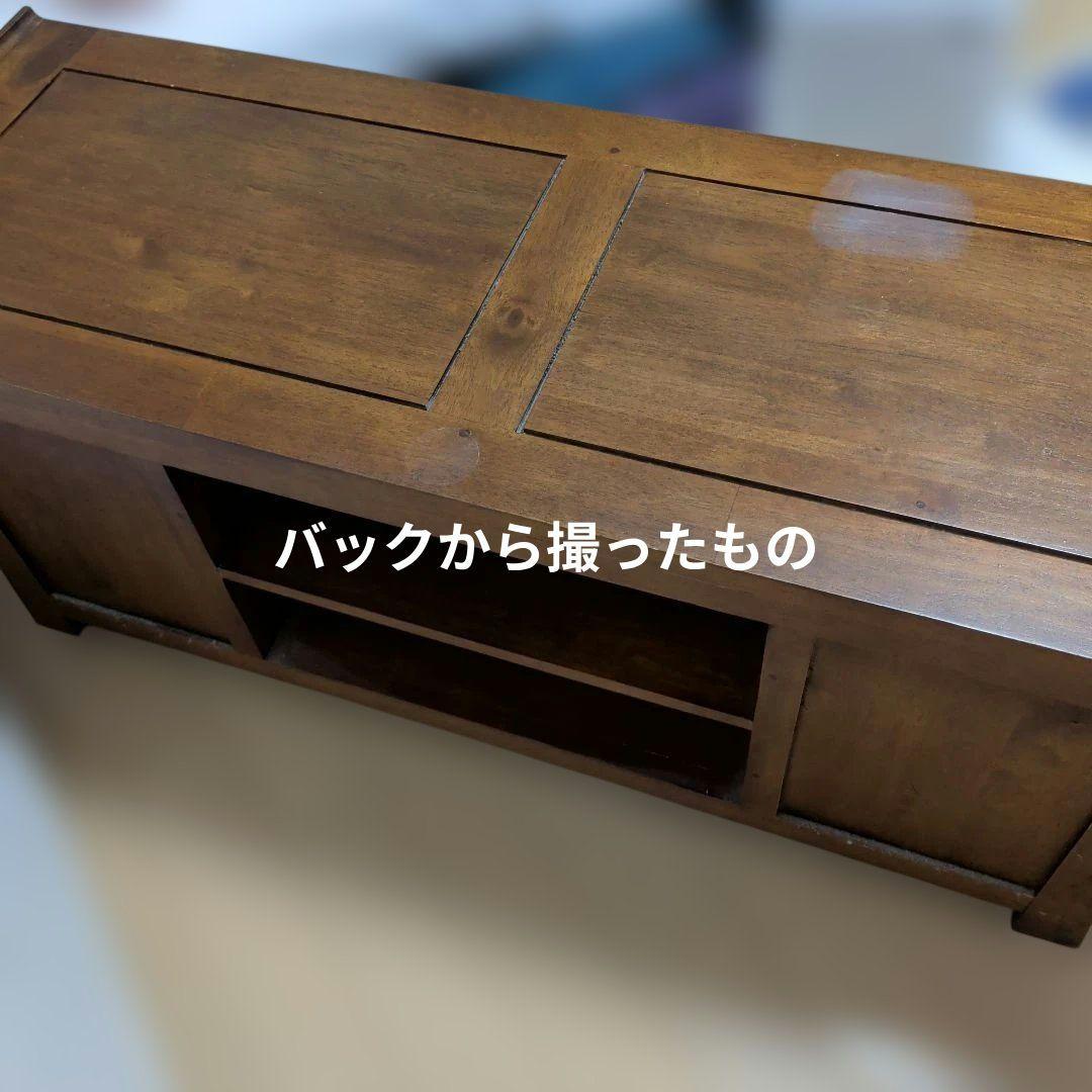 木製テレビ台 収納付き アジアンテイスト（送料込）