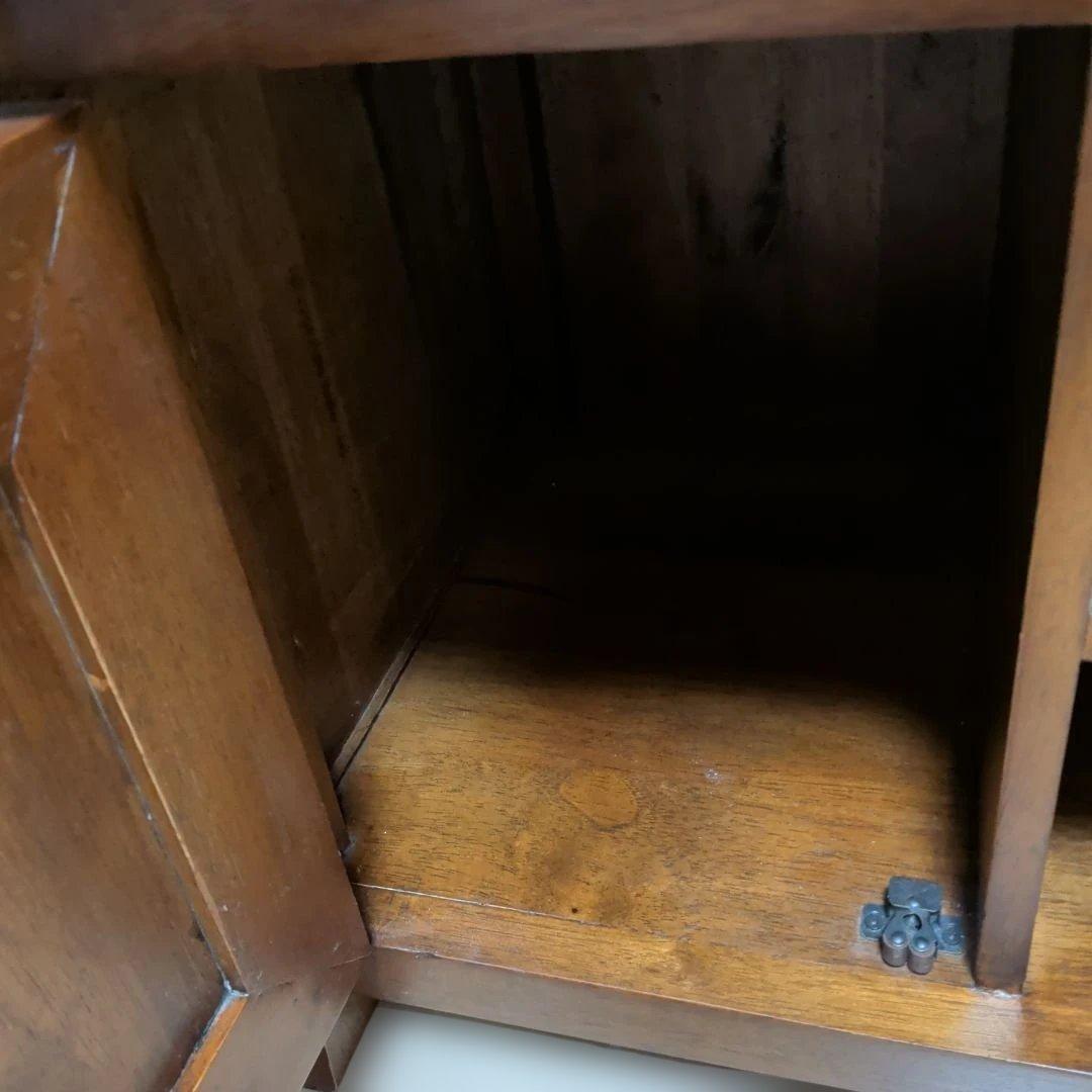 木製テレビ台 収納付き アジアンテイスト（送料込）