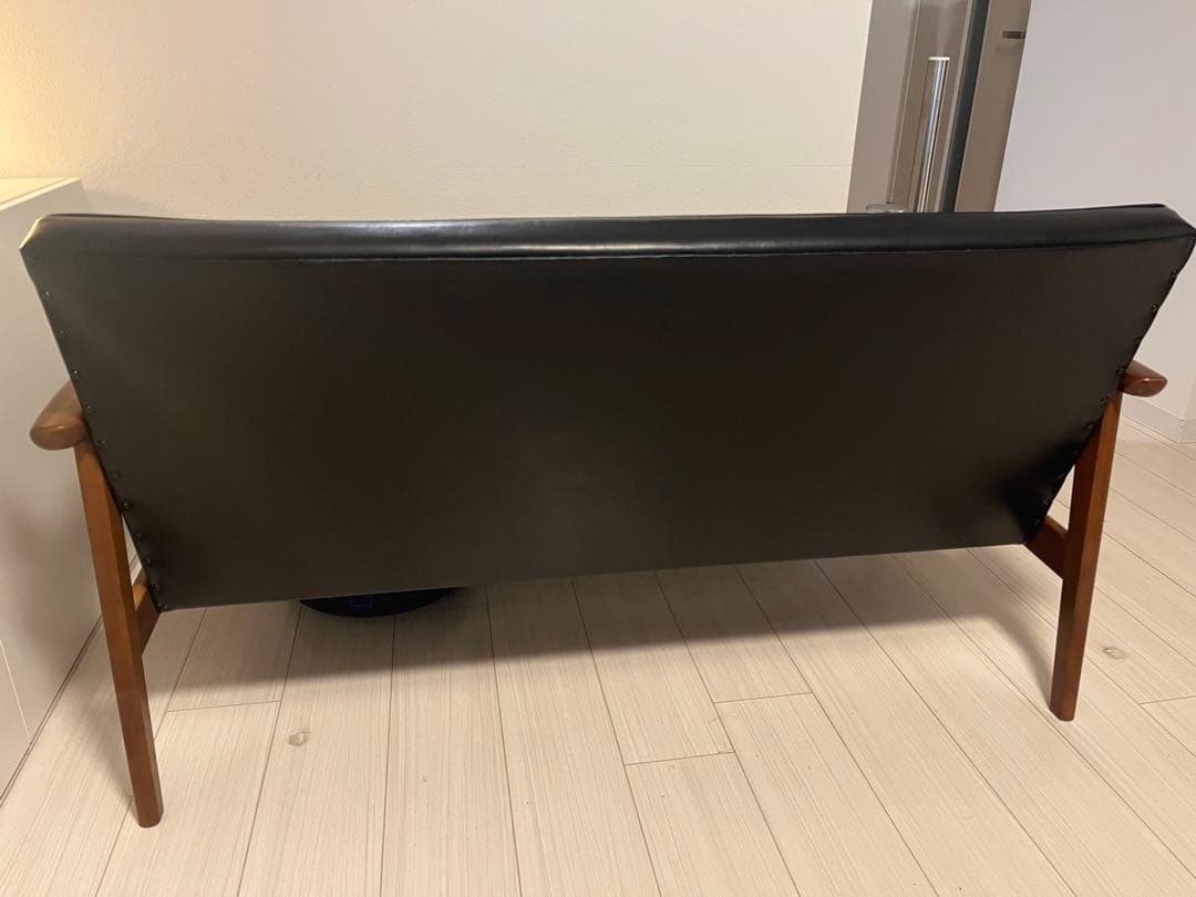 カリモク60 Kチェア 黒 2シーター ソファー