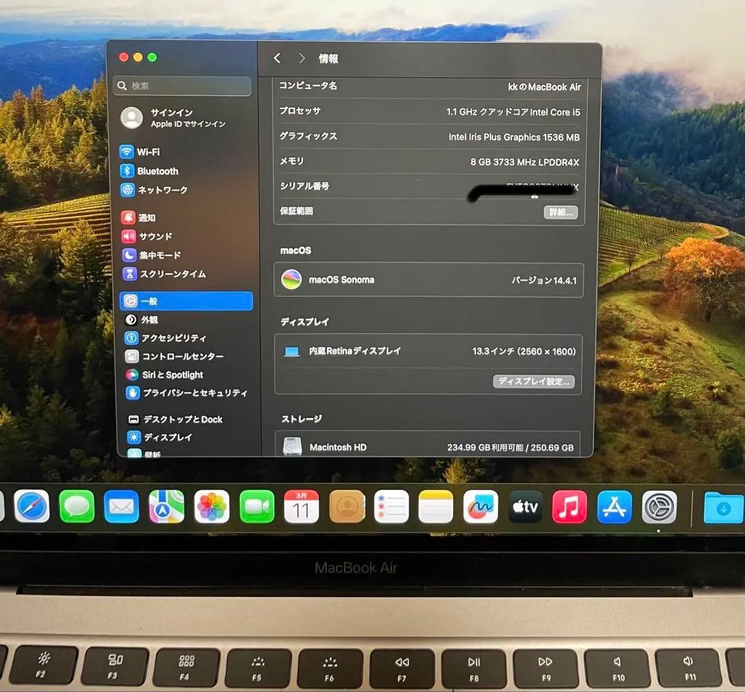 Apple MacBook Air Core i5 256GB 13.3インチ