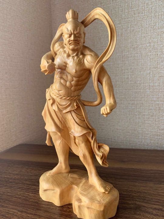 仏像　木彫　金剛力士像　ツゲ