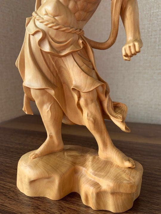 仏像　木彫　金剛力士像　ツゲ