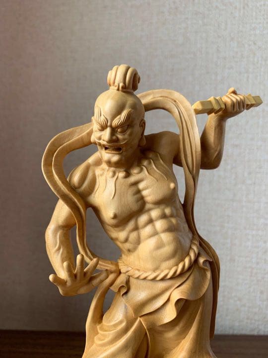 仏像　木彫　金剛力士像　ツゲ