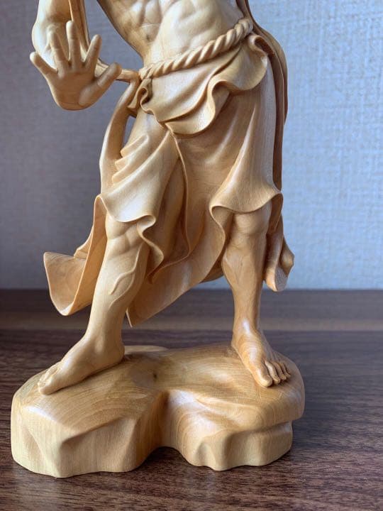 仏像　木彫　金剛力士像　ツゲ