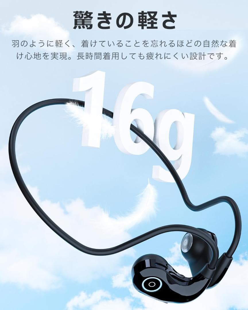 【新品 未使用品】オープンイヤーイヤホン DSPアンプ搭載