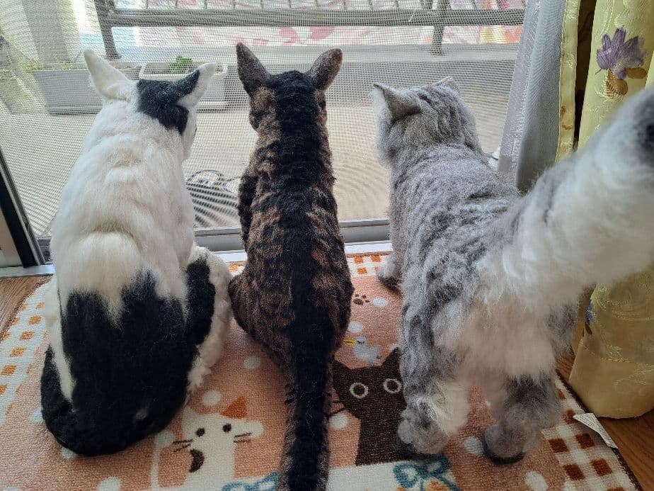【オーダーメイド】【お値段以上】羊毛フェルト　うちの猫