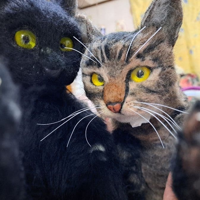 【オーダーメイド】【お値段以上】羊毛フェルト　うちの猫