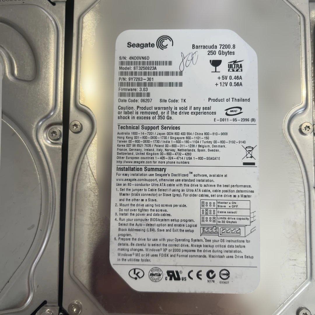 Seagate Barracuda HDDセット