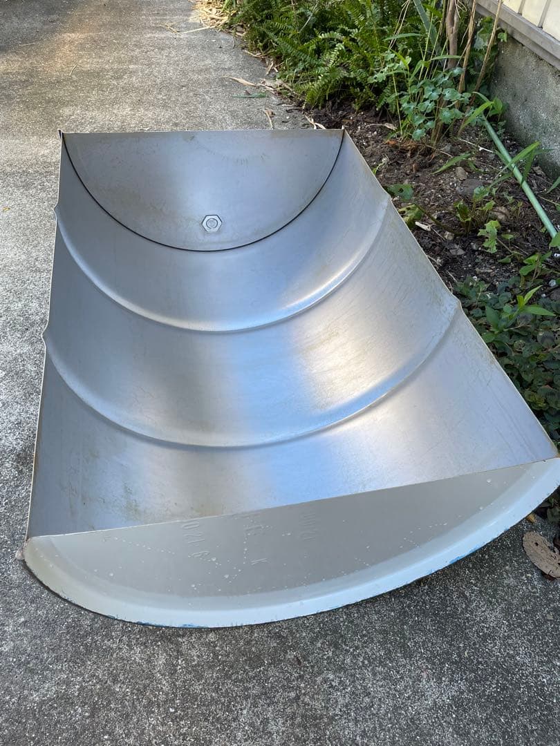 和幸 日下田様用 ドラム缶 半切り 縦半分 無加工 内面塗装無し 2個