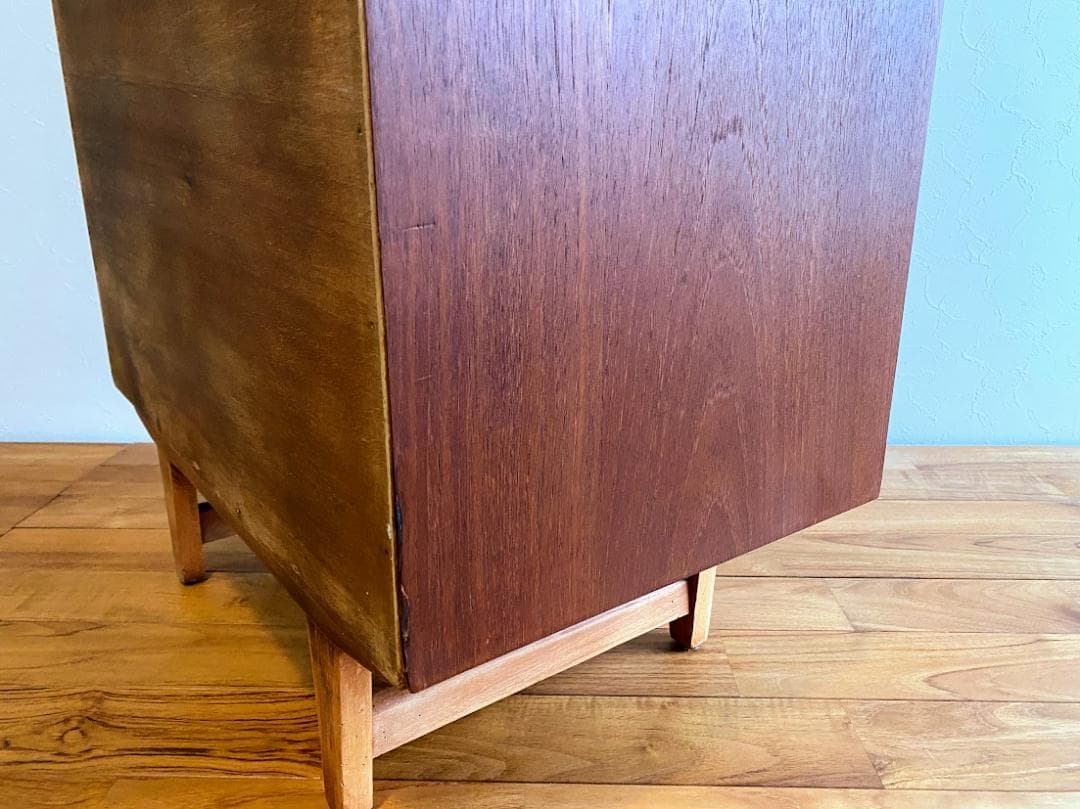 1960s ヴィンテージ イギリス チーク レコードキャビネット仕上済