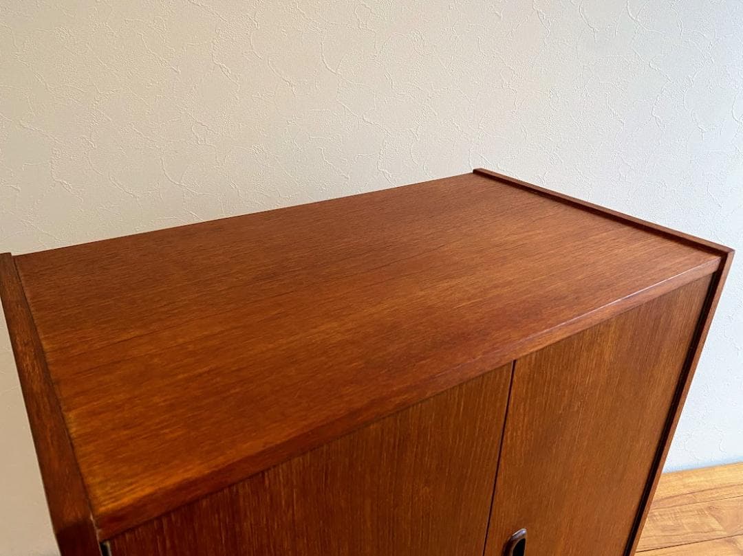 1960s ヴィンテージ イギリス チーク レコードキャビネット仕上済