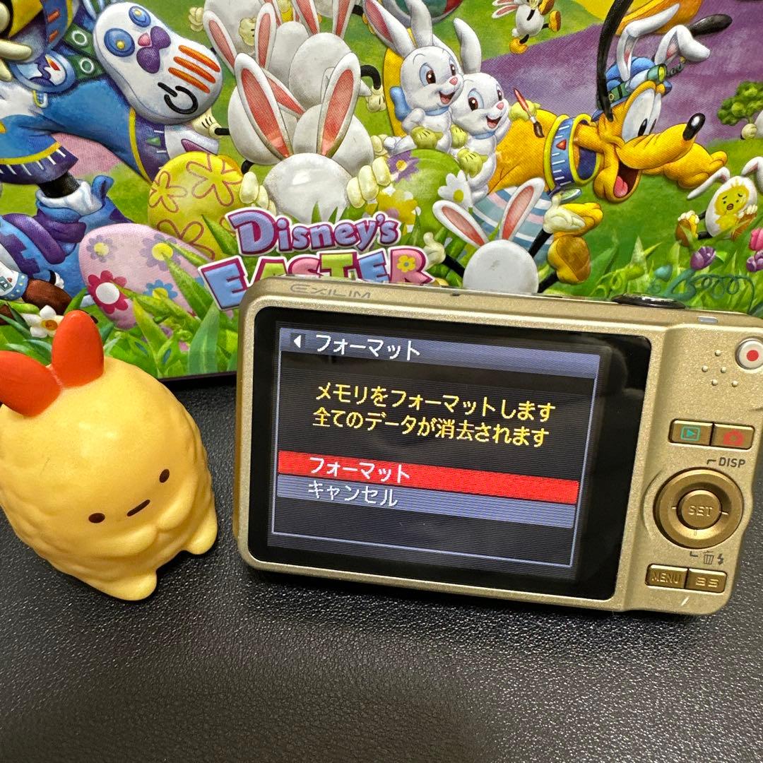 CASIO EXILIM ZOOM EX-Z90ゴールド　動作確認済　中古良品