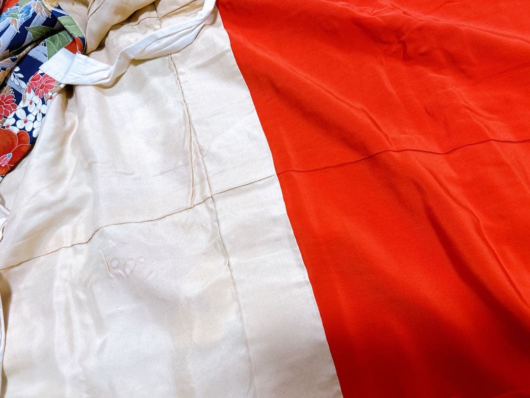 アンティーク着物＋羽織＋羽織紐セット　レトロ