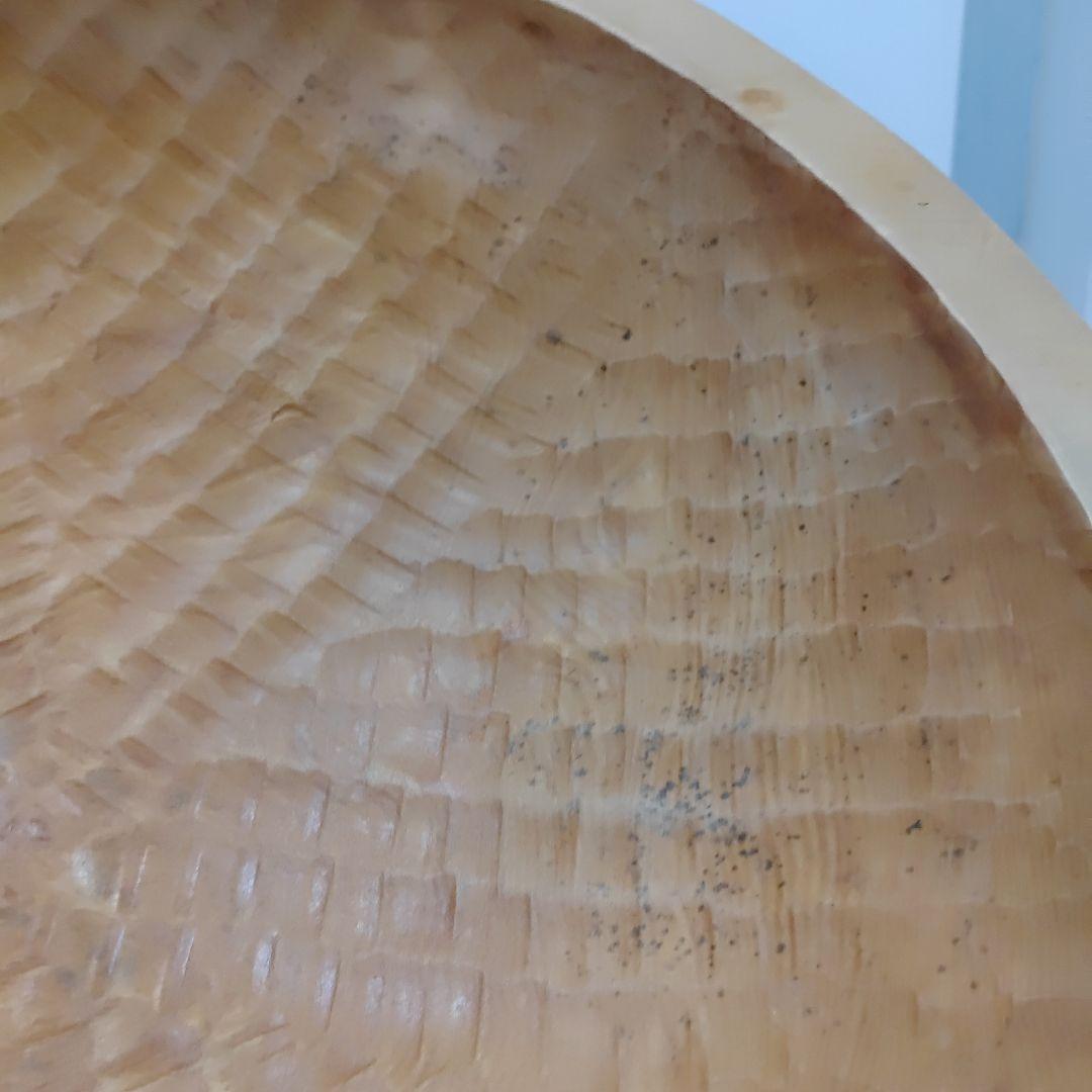 天然木 こね鉢 職人手彫り 捏ね鉢 無垢材 くり抜き 木地仕上げ 　送料無料