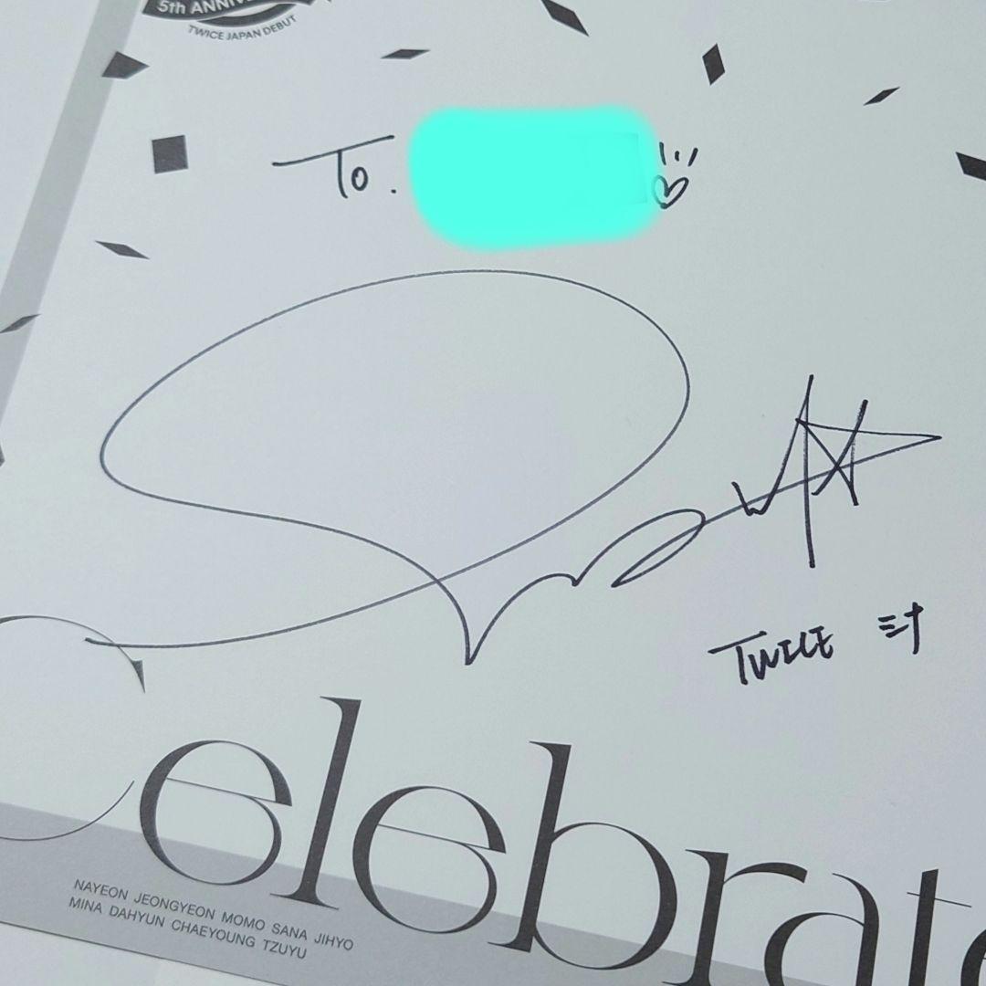 ぴ*け様 TWICE ミナ Celebrate リリイベ 直筆サイン