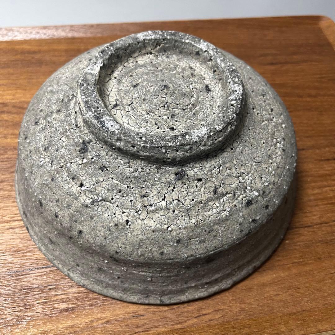 作家もの　グレー　6、6寸鉢