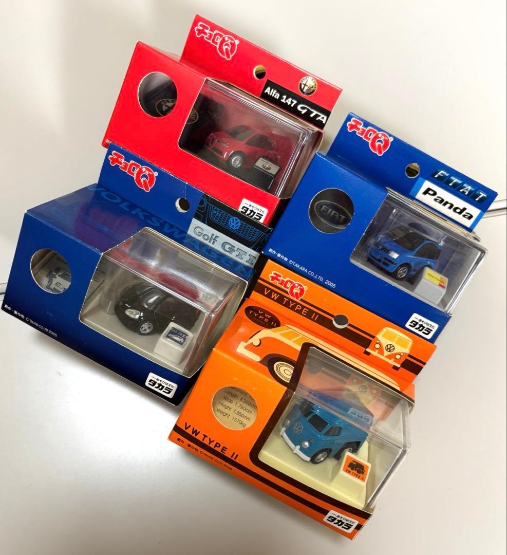 ★チョロＱ　ゴルフGTI・VW TYPE Ⅱ・アルファ147・フィアットパンダ★